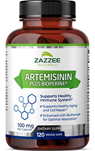 100 mg Artemisinin Sweet Wormwood Extract 120 Vegan Capsules Q83696