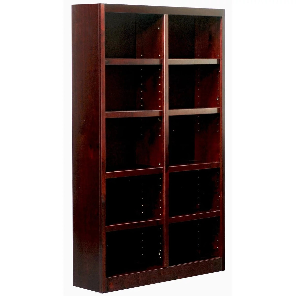 10 Shelf Espresso Wood Bookcase J5959