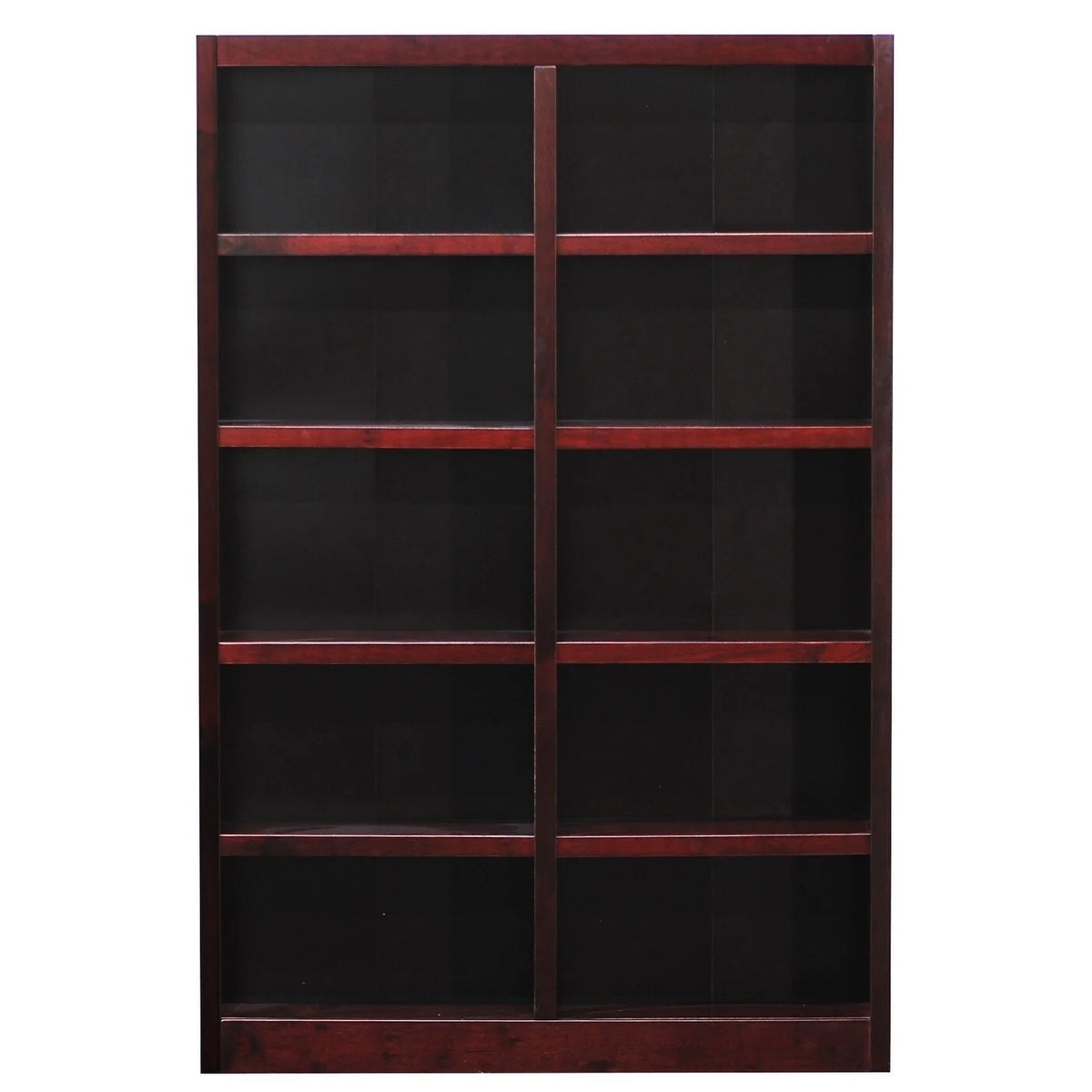 10 Shelf Espresso Wood Bookcase J5959