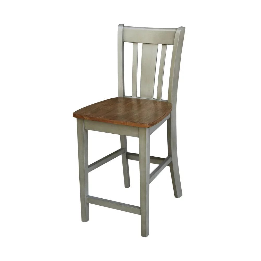 36" Round Wood Extension Dining Table With 4 Stools X328100