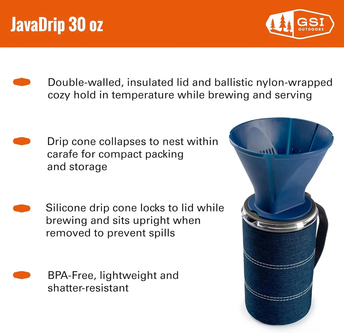 30 oz Blue Coffee Maker K7290