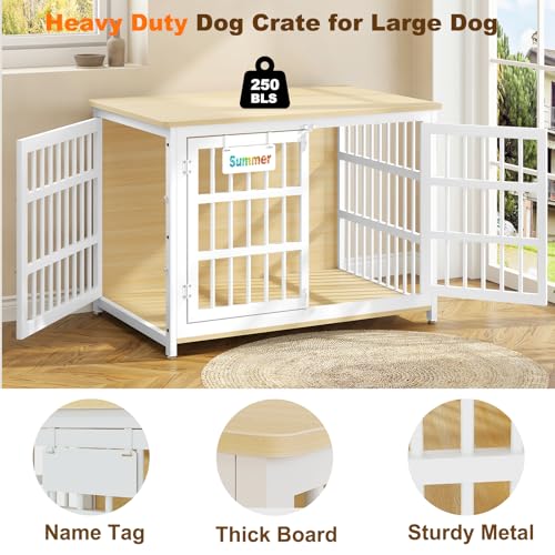 48"/42"/33" Dog Crate Furniture with Name Tag L18152